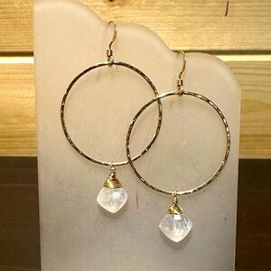 BNWOT JK Designs small ring with gemstone earrings.